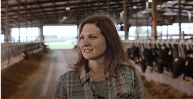 Jamie Witepalek in the barns
